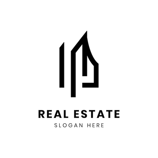 Diseño moderno del logotipo de bienes raíces