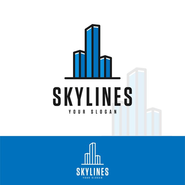 Diseño moderno del logotipo de bienes raíces