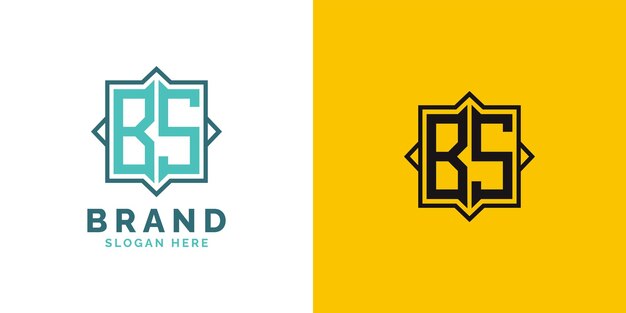 Diseño moderno del logotipo BS Monograma Letra inicial El logotipo BS es una marca versátil adecuada para cualquier marca.