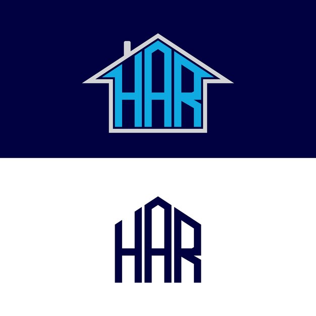 diseño moderno del logotipo de la casa de letras