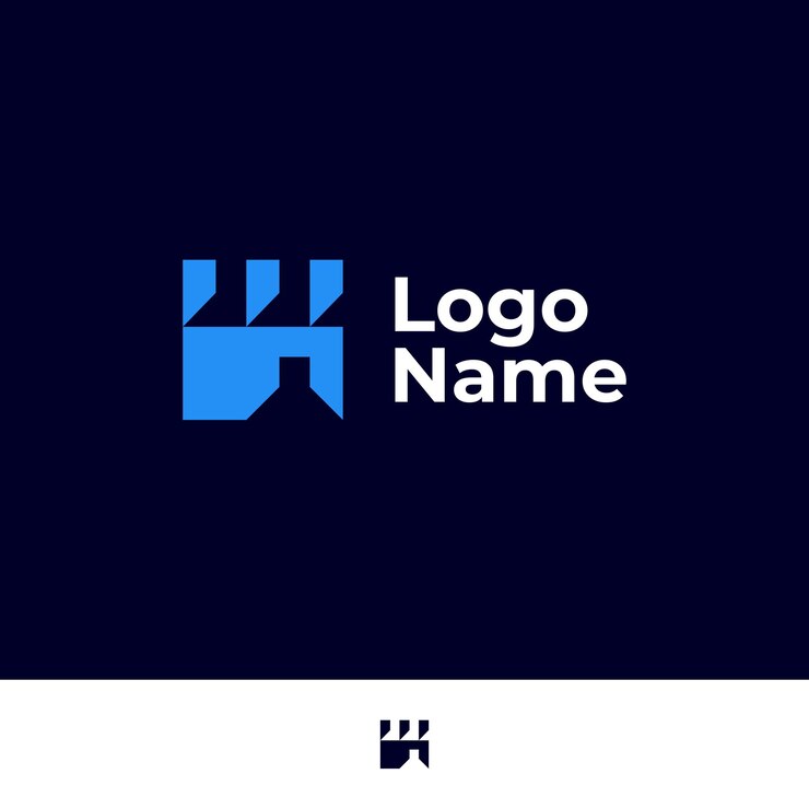 Vector diseño moderno del logotipo del castillo