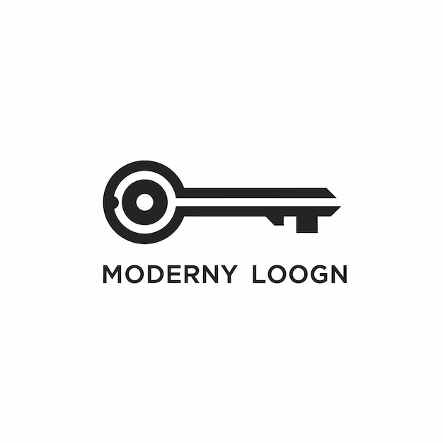 Diseño moderno del logotipo clave