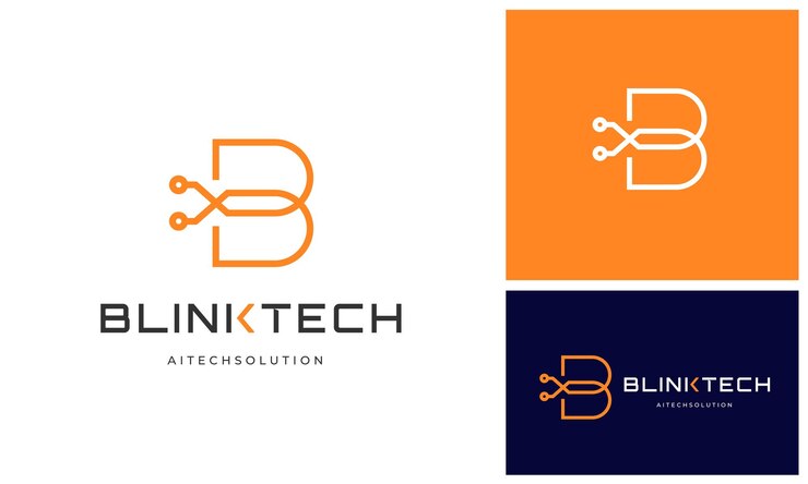 Vector diseño moderno de logotipo de conexión a internet de la letra inicial b simple con tecnología digital de enlace por cable