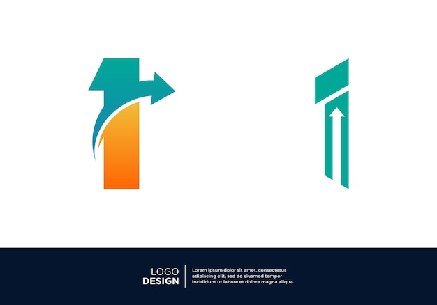 Diseño moderno del logotipo de la empresa de marketing número uno