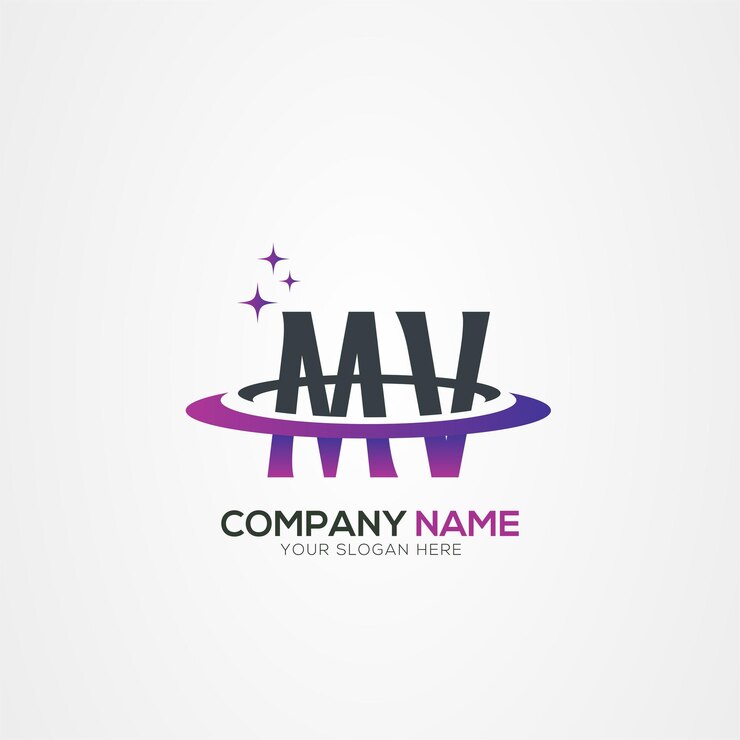 Vector diseño moderno del logotipo espacial de la letra ma am planet con elementos vectoriales creativos