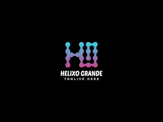 Diseño moderno del logotipo de HG