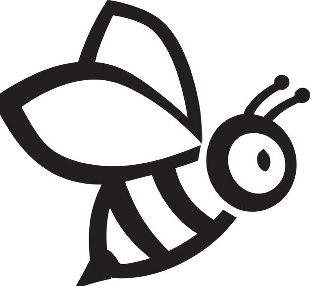 Diseño moderno de logotipo HoneyBee con tipografía en negrita