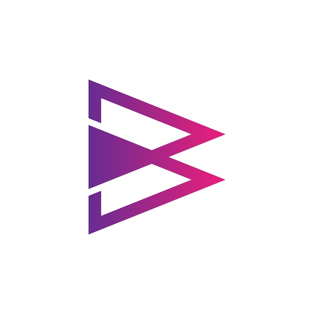Diseño moderno del logotipo de la letra B