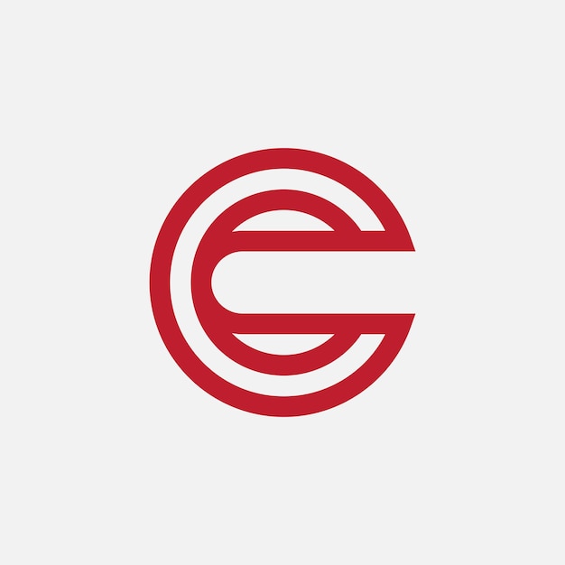 diseño moderno del logotipo de la letra C monograma