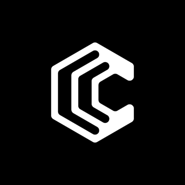 diseño moderno del logotipo de la letra C del monograma