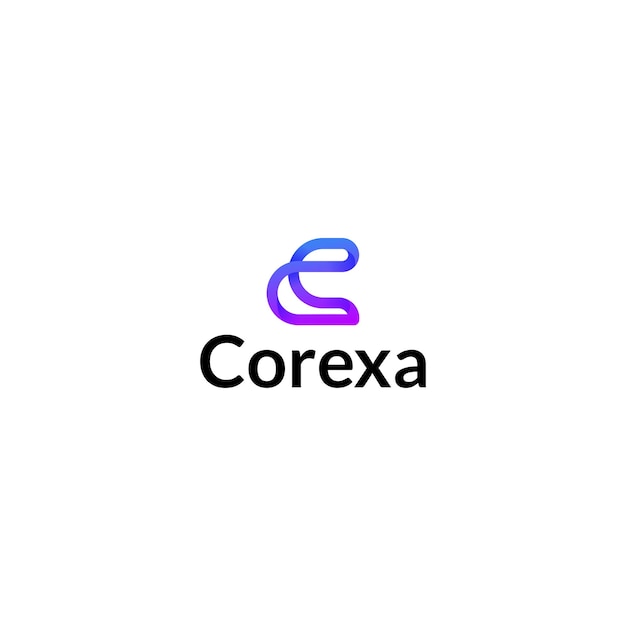 Diseño moderno del logotipo de la letra C