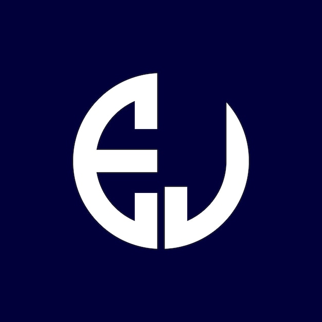 diseño moderno del logotipo de la letra del círculo