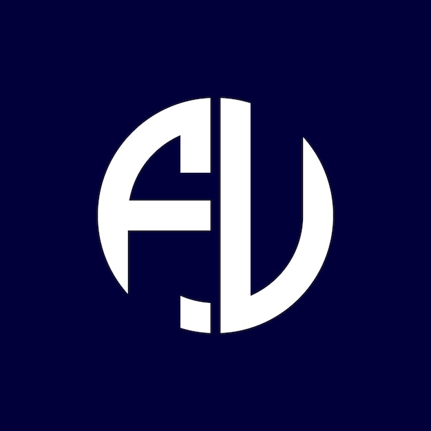 diseño moderno del logotipo de la letra del círculo