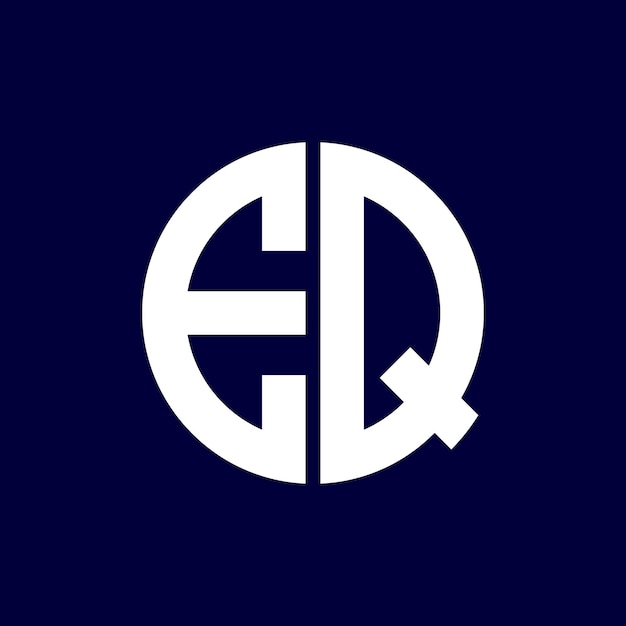 diseño moderno del logotipo de la letra del círculo