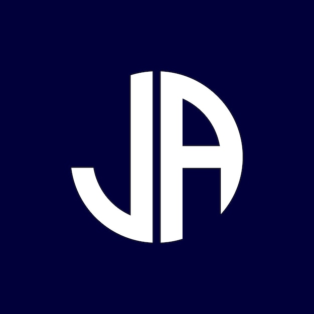 diseño moderno del logotipo de la letra del círculo