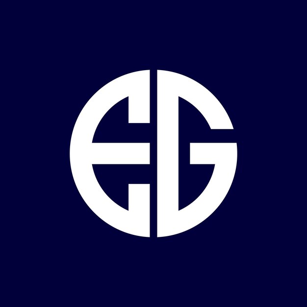 diseño moderno del logotipo de la letra del círculo