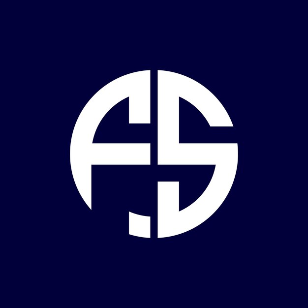 diseño moderno del logotipo de la letra del círculo
