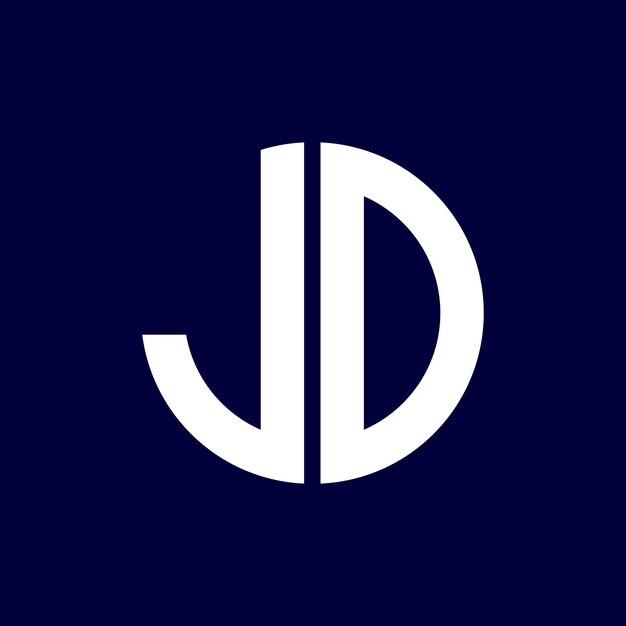 diseño moderno del logotipo de la letra del círculo