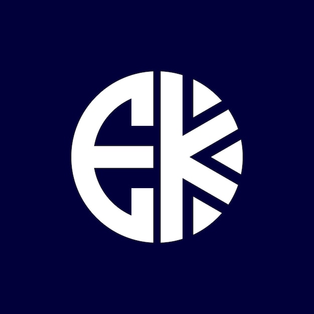 diseño moderno del logotipo de la letra del círculo