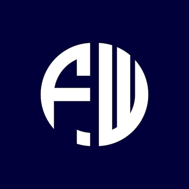 diseño moderno del logotipo de la letra del círculo