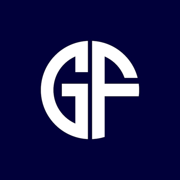 diseño moderno del logotipo de la letra del círculo