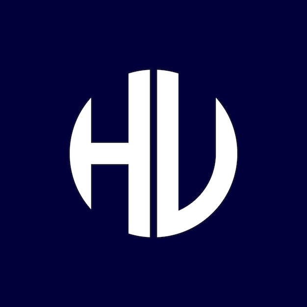 diseño moderno del logotipo de la letra del círculo