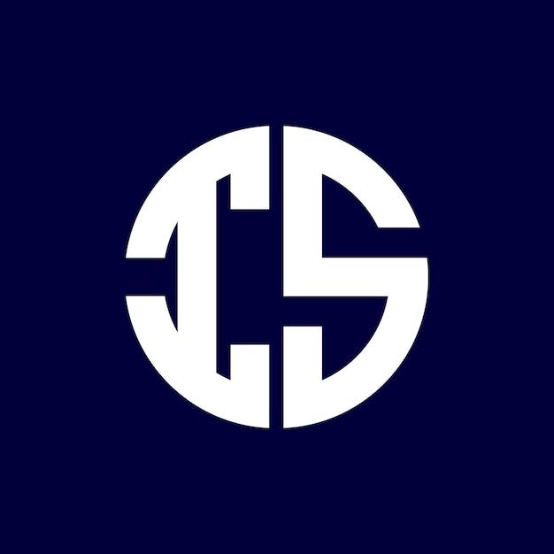diseño moderno del logotipo de la letra del círculo