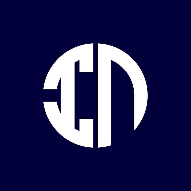 diseño moderno del logotipo de la letra del círculo