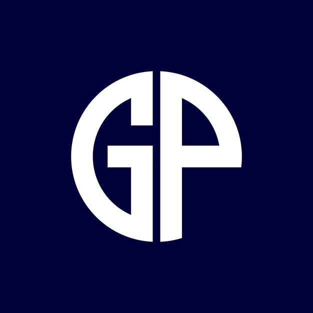 diseño moderno del logotipo de la letra del círculo