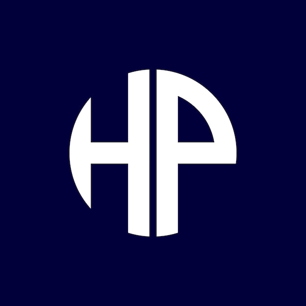 diseño moderno del logotipo de la letra del círculo