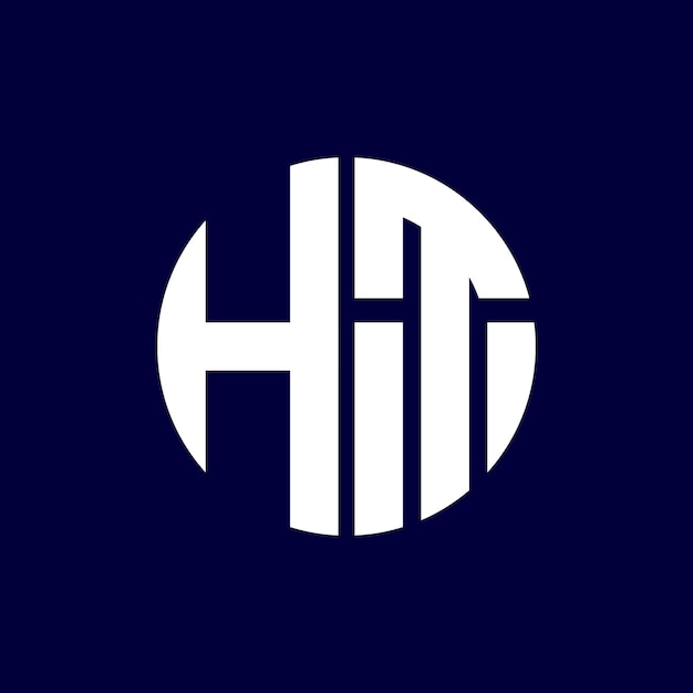 diseño moderno del logotipo de la letra del círculo