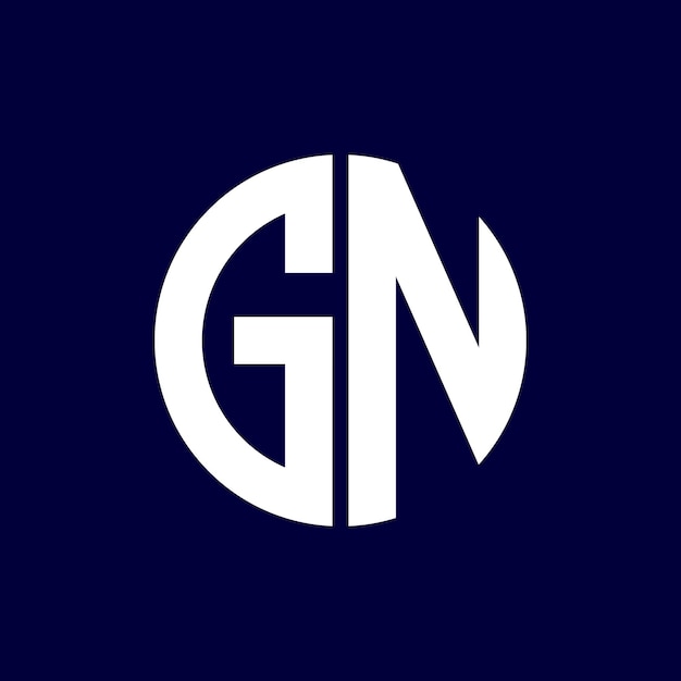 diseño moderno del logotipo de la letra del círculo