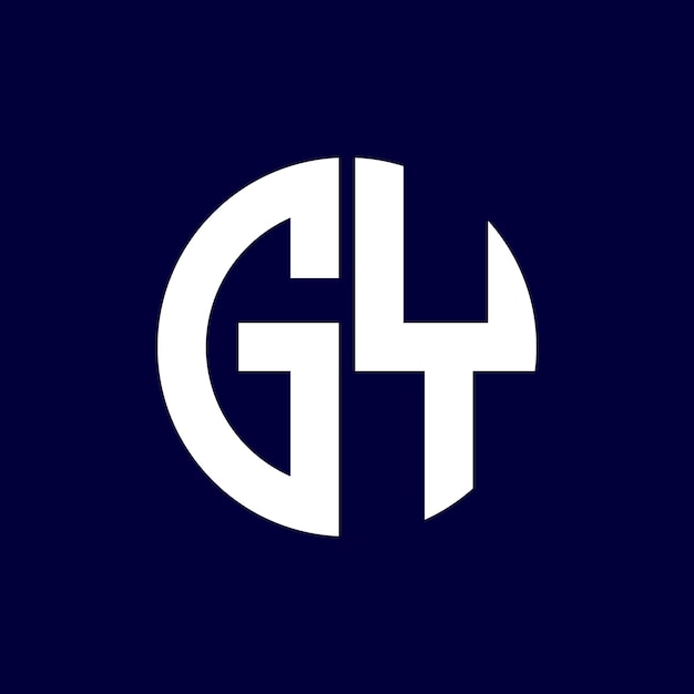 diseño moderno del logotipo de la letra del círculo