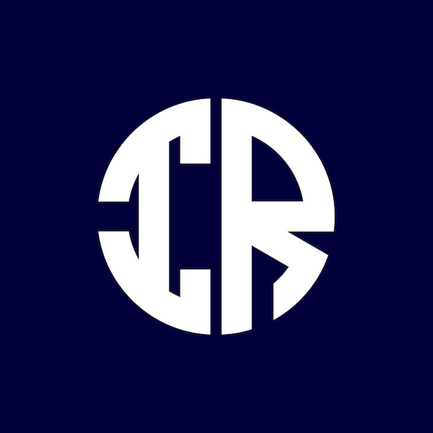 diseño moderno del logotipo de la letra del círculo
