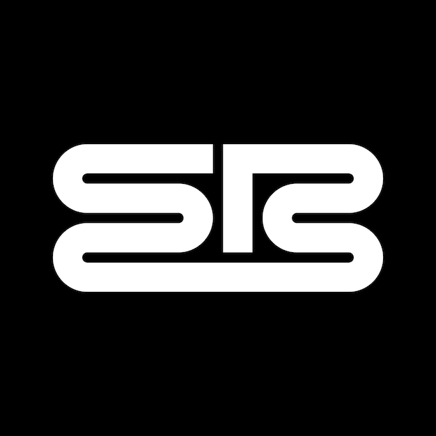 Diseño moderno del logotipo de la letra E B