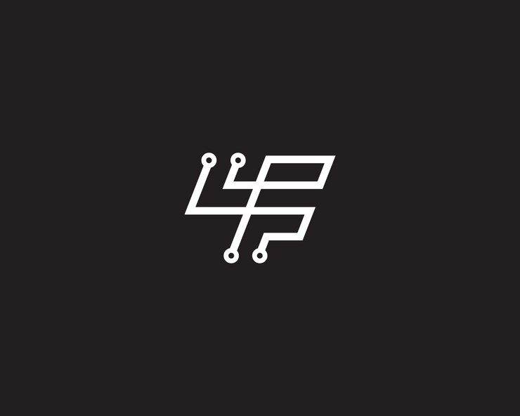 Diseño moderno del logotipo de la letra F