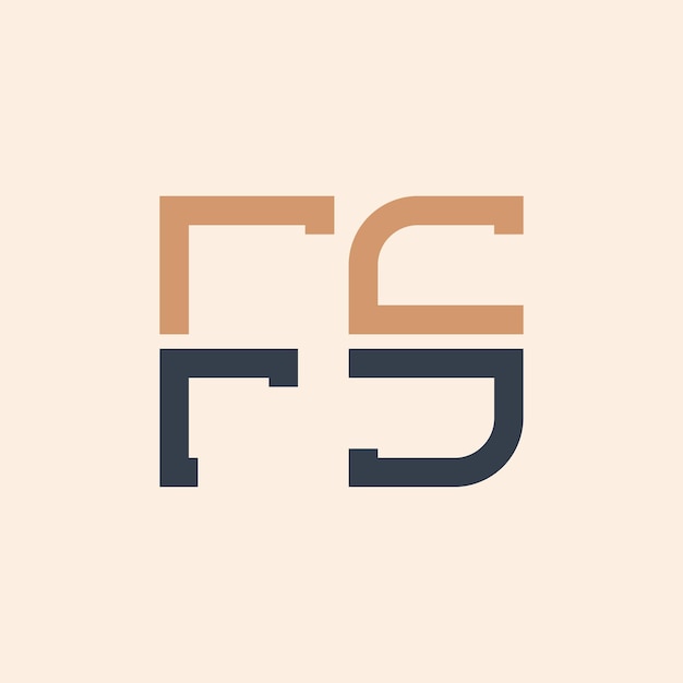 Diseño moderno del logotipo de la letra FS Creativo y versátil Diseño del logotipo FS adecuado para todas las empresas