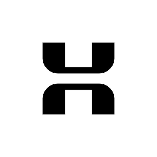 diseño moderno del logotipo de la letra H monograma