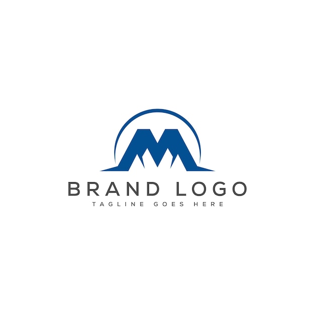 Diseño moderno del logotipo de la letra M