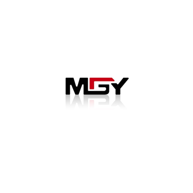 Diseño moderno de logotipo de letra mgy