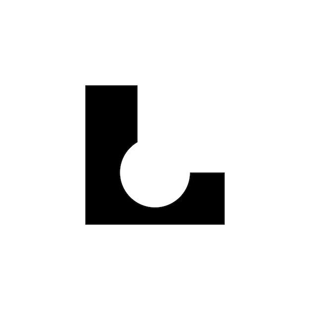 diseño moderno del logotipo de la letra monograma L