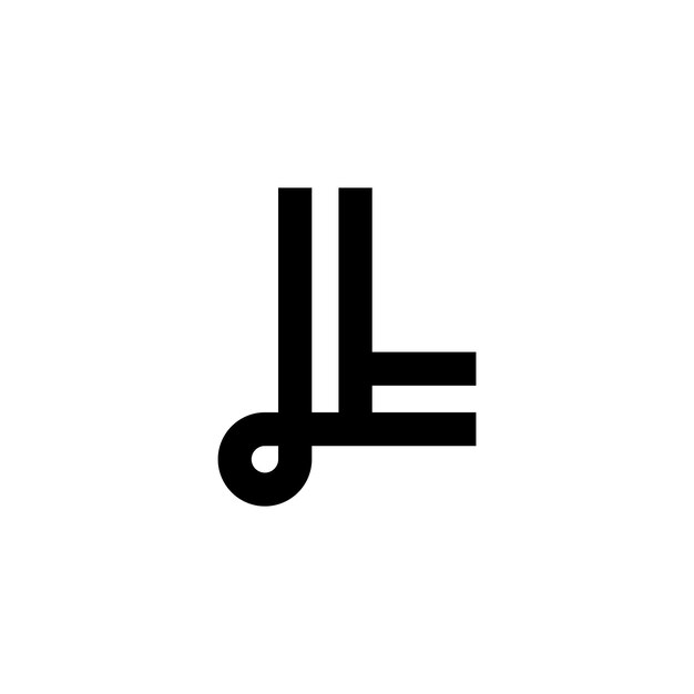 diseño moderno del logotipo de la letra monograma L