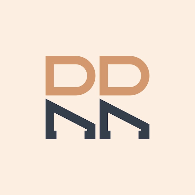 Diseño moderno del logotipo de la letra RR Diseño creativo y versátil del logotipo RR adecuado para todas las empresas