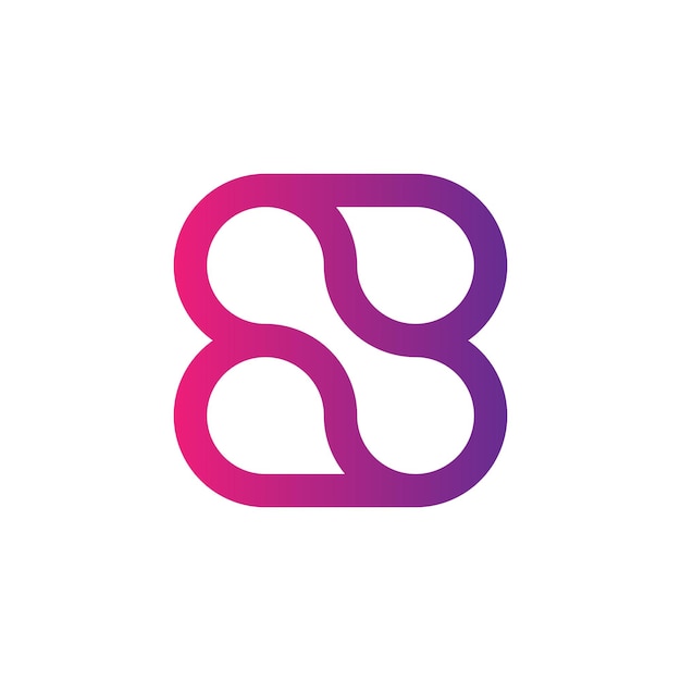 diseño moderno del logotipo de la letra S monograma