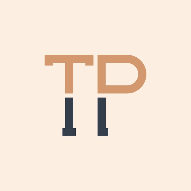 Diseño moderno del logotipo de la letra TP Diseño creativo y versátil del logotipo TP adecuado para todas las empresas