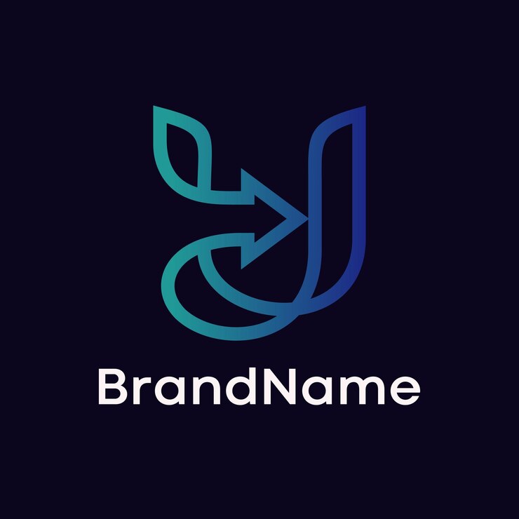 Vector diseño moderno del logotipo de la letra u.