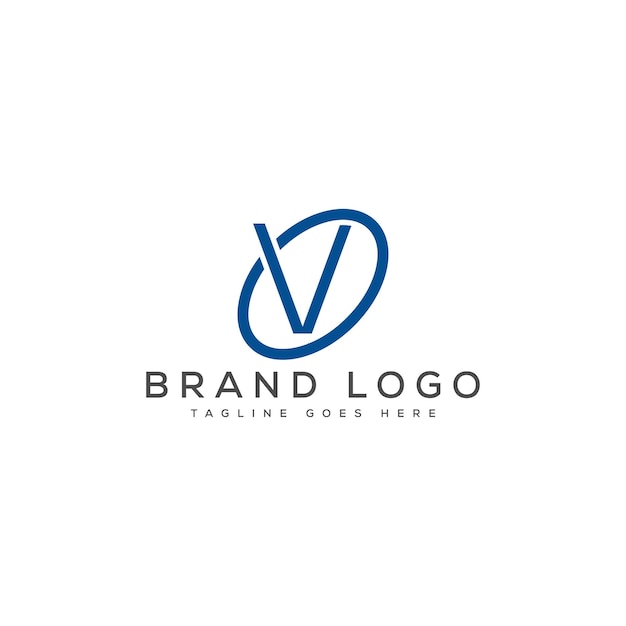 Diseño moderno del logotipo de la letra V