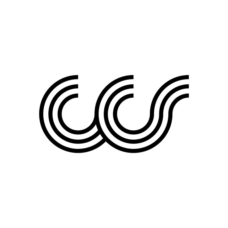 Vector diseño moderno del logotipo de la letra w monograma