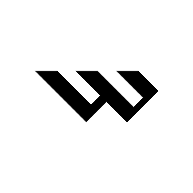 diseño moderno del logotipo de la letra W