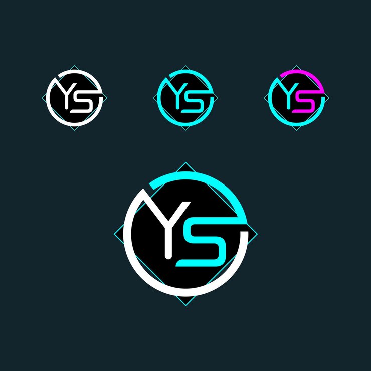 Vector diseño moderno del logotipo de la letra ys